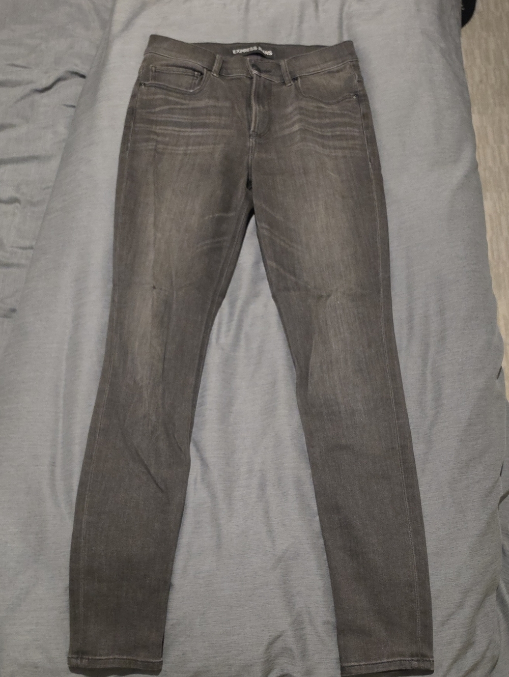 Express Women's Grey Skinny Jeans